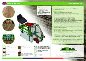 Pflanzmaschinen Basrijs Deep planter for one bed