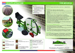 Pflanzmaschinen Basrijs Deep planter for one bed