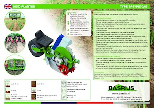 Pflanzmaschinen Basrijs Discplanter with conveyer belt