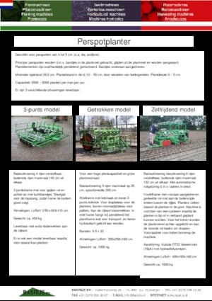 Pflanzmaschinen Basrijs Soil-block planter self-propelled 5 rows