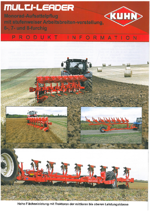 Pflüge Kuhn Multi-Leader 8 T