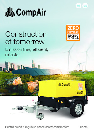 Mobile Kompressoren - Diesel, Elektro, Benzin CompAir Elec50 