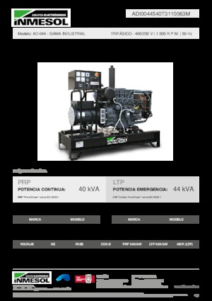 Stromerzeuger, Diesel INMESOL AD-044