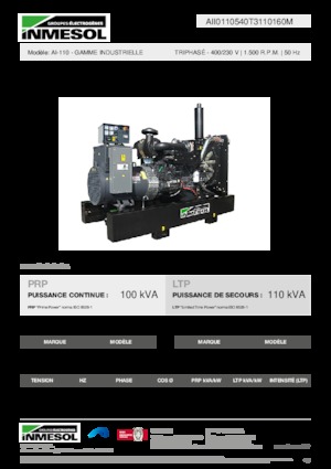 Stromerzeuger, Diesel INMESOL AI-110