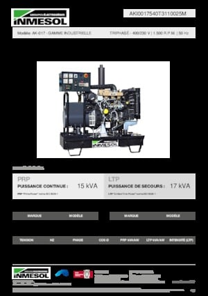 Stromerzeuger, Diesel INMESOL AK-017