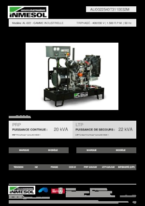 Stromerzeuger, Diesel INMESOL AL-022
