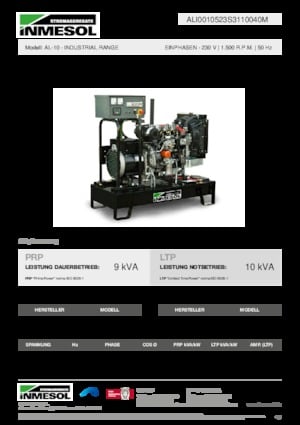 Stromerzeuger, Diesel INMESOL AL-10