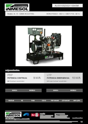 Stromerzeuger, Diesel INMESOL AL-10
