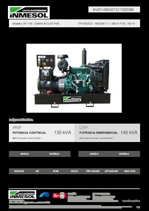 Stromerzeuger, Diesel INMESOL AV-145