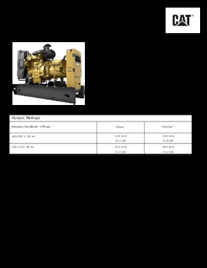 Stromerzeuger, Diesel Caterpillar C1.5-DE 13,5