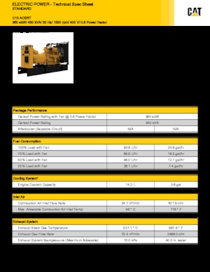 Stromerzeuger, Diesel Caterpillar C13-450