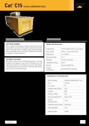 Stromerzeuger, Diesel Caterpillar C15-550