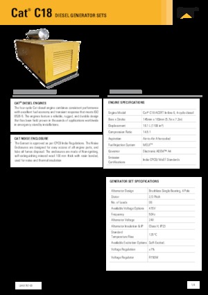 Stromerzeuger, Diesel Caterpillar C18-600