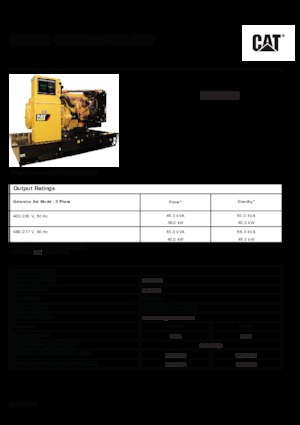 Stromerzeuger, Diesel Caterpillar C3.3-DE 50