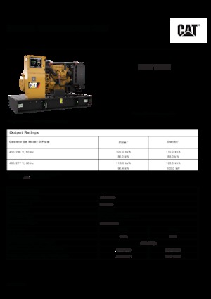 Stromerzeuger, Diesel Caterpillar C4.4-DE 110