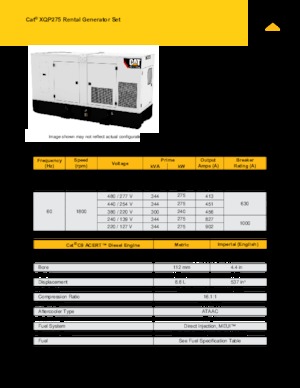 Stromerzeuger, Diesel Caterpillar XQP275