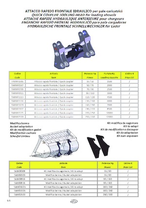 Schnellwechsler TREVI BENNE TARMF0911