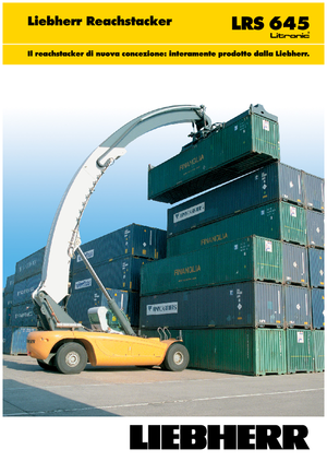 Reach Stacker Liebherr LRS 645 Litronic