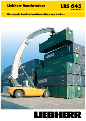 Reach Stacker Liebherr LRS 645 Litronic