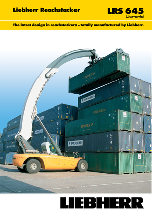 Reach Stacker Liebherr LRS 645 Litronic