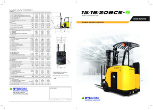 Schubstapler Elektro Hyundai 18 BCS-9 