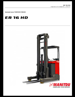 Schubstapler Elektro Manitou ER 16 HD