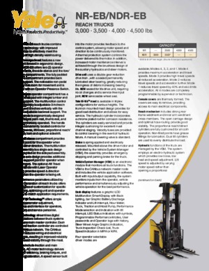 Schubstapler Elektro Yale NR040EB