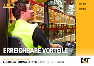 Schubstapler Elektro Caterpillar NR14N2L