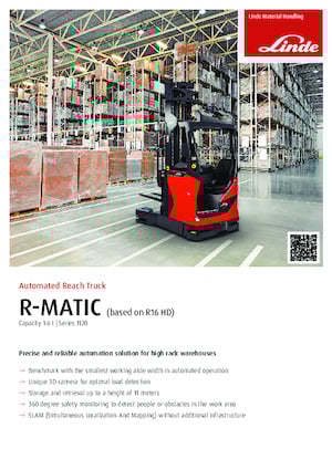 Schubstapler Elektro Linde R16HD MATIC config. 4 