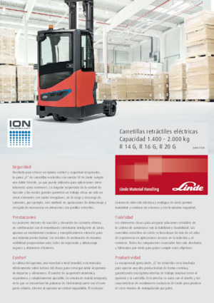 Schubstapler Elektro Linde R16G Std.