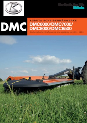 Heckmähwerke Scheiben m. Aufbereiter Kubota DMC6032N 
