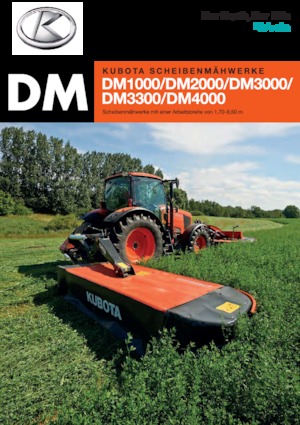 Heckmähwerke Scheiben o. Aufbereiter Kubota DM2032