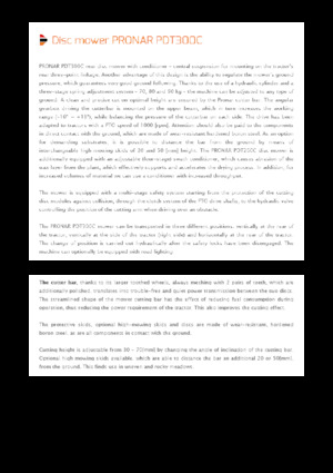 Heckmähwerke Scheiben m. Aufbereiter Pronar PDT 300 C