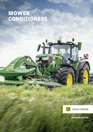 Heckmähwerke Scheiben m. Aufbereiter John Deere R350R
