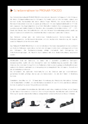 Heckmähwerke Scheiben o. Aufbereiter Pronar PDK 220