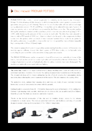 Heckmähwerke Scheiben o. Aufbereiter Pronar PDT 300