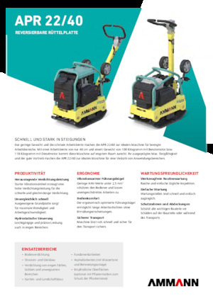 Rüttelplatten, reversibel Ammann APR 2240