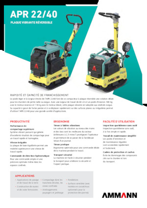 Rüttelplatten, reversibel Ammann APR 2240