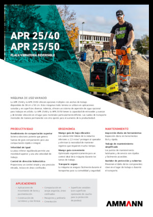 Rüttelplatten, reversibel Ammann APR 2550