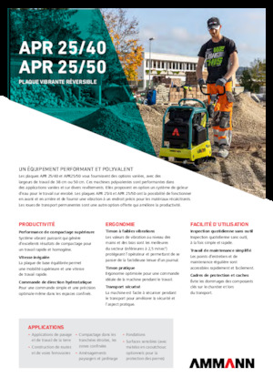 Rüttelplatten, reversibel Ammann APR 2550