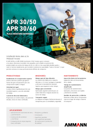 Rüttelplatten, reversibel Ammann APR 3060