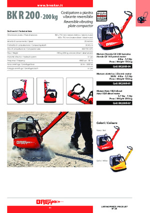 Rüttelplatten, reversibel Breaker BK 200 R-07