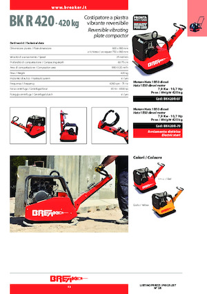 Rüttelplatten, reversibel Breaker BK 420 R-07