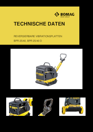 Rüttelplatten, reversibel Bomag BPR 25/40
