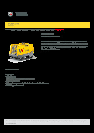 Rüttelplatten, reversibel Wacker Neuson DPU80r Lec 770