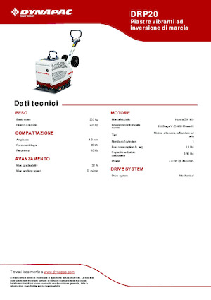 Rüttelplatten, reversibel Dynapac DRP20