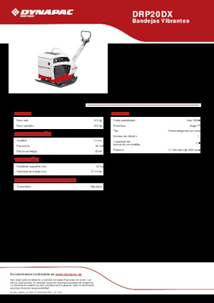 Rüttelplatten, reversibel Dynapac DRP20DX