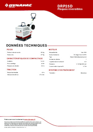 Rüttelplatten, reversibel Dynapac DRP25D