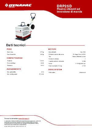 Rüttelplatten, reversibel Dynapac DRP25D