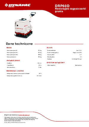 Rüttelplatten, reversibel Dynapac DRP60D